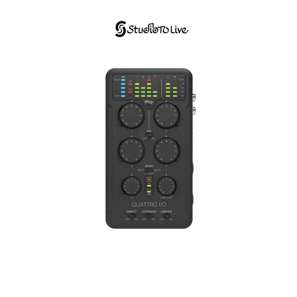 کارت صدا آی کی مالتی مدیا مدل iRig Pro Quattro I/O